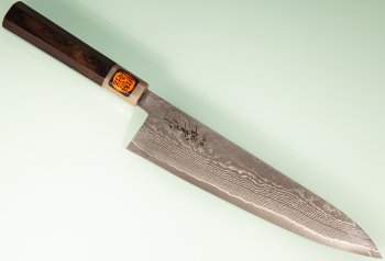 Tanaka Shigeki R2 Damascus Wa-Gyuto 240mm Ebony