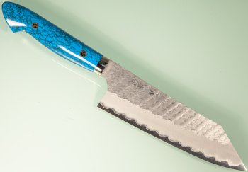 Nigara R2 Satin Tsuchime Bunka 170mm Trkisblau