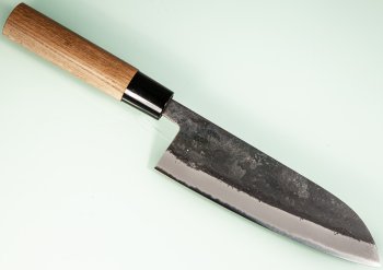 Tadafusa Shirogami Kurouchi Wa-Santoku 170mm