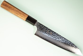 Hatsukokoro VG10 Tsuchime Wa-Santoku 175mm Teak