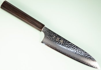 Hatsukokoro VG10 Tsuchime Wa-Santoku 175mm Ebony