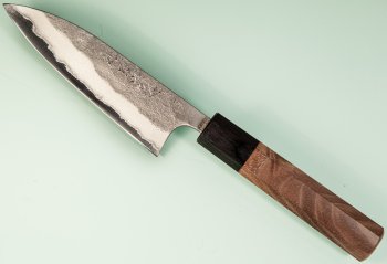 Shu Matsubara AO2 Nashiji Wa-Petty 120mm Walnuss