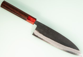 Hinokuni Shirogami 1 Wa-Santoku 180mm Kurouchi RRO