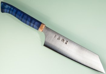 Hatsukokoro Hayabusa AS Wa-Bunka 180mm blue curved