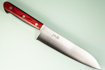 Tsunehisa SLD Migaki Santoku 185mm rot/schwarz