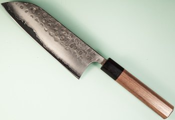 Shu Matsubara AO2 Tsuchime Wa-Santoku 170mm Walnuss