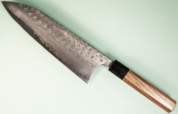 Shu Matsubara AO2 Tsuchime Wa-Gyuto 215mm Walnuss