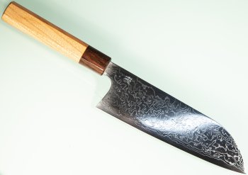 Shu Matsubara ZDP-189 polished Damascus Wa-Santoku 185mm