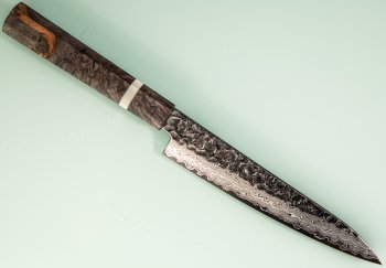 Hatsukokoro VG10 Damascus Tsuchime Wa-Petty 150mm