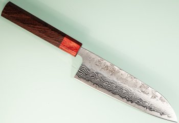 Tsunehisa 440C Dama Washiji Wa-Santoku 170mm RRO