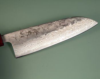 Tsunehisa 440C Dama Washiji Wa-Santoku 170mm RRO