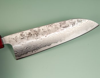 Tsunehisa 440C Dama Washiji Wa-Santoku 170mm RRO