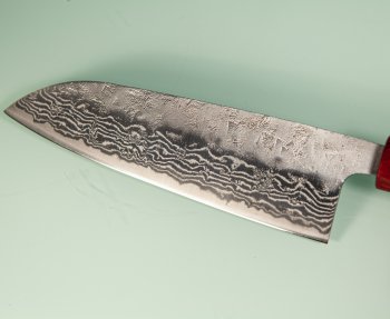 Tsunehisa 440C Dama Washiji Wa-Santoku 170mm RRO