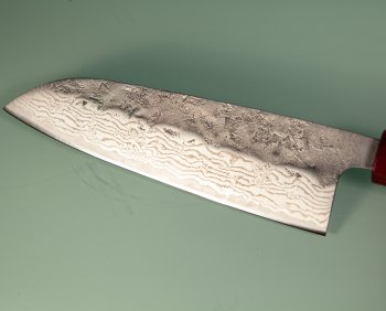 Tsunehisa 440C Dama Washiji Wa-Santoku 170mm RRO