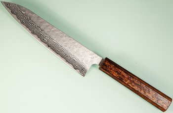 Tsunehisa 440C Dama Washiji Wa-Gyuto 185mm Oak