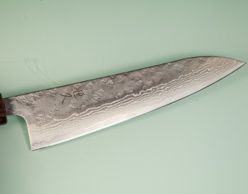 Tsunehisa 440C Dama Washiji Wa-Gyuto 185mm Oak