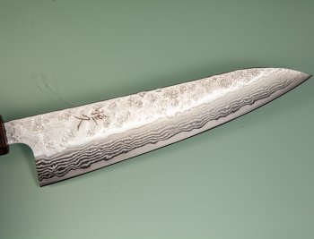 Tsunehisa 440C Dama Washiji Wa-Gyuto 185mm Oak