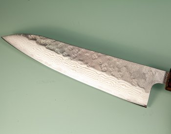 Tsunehisa 440C Dama Washiji Wa-Gyuto 185mm Oak