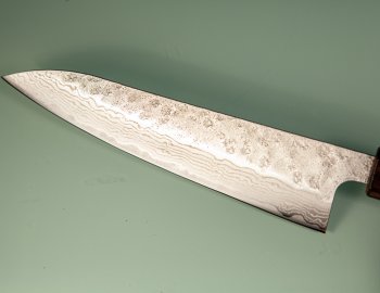 Tsunehisa 440C Dama Washiji Wa-Gyuto 185mm Oak