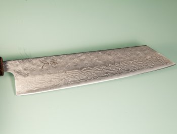 Tsunehisa 440C Dama Washiji Mirror Wa-Kiritsuke 215mm Oak